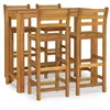 Image de Vidaxl Ensemble De Salle Ã Manger De Jardin 5 Pcs Bois D'acacia Solide