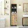 Image de vidaXL Armoire de salle de bain 38x33x160 cm bois massif rÃ©cupÃ©ration