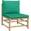 Image de Vidaxl CanapÃ© Central De Jardin Avec Coussins Vert Bambou