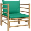 Image de CanapÃ© De Jardin Avec Coussins Vert Bambou