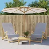 Image de Vidaxl Serviettes De Plage 2 Pcs Gris 60x135 Cm Tissu 400 Gsm