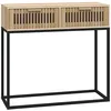 Image de Table Console 80x30x75 Cm Bois D'ingÃ©nierie Et Fer Vidaxl Vidaxl