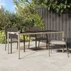 Image de vidaXL Table de Salle Ã  Manger de Jardin Beige 190x90x75 cm Rattan