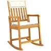 Image de Chaise Ã  bascule avec coussins bois massif d'acacia vidaXL vidaXL