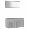 Image de vidaXL Ensemble de meubles de salle de bain 2 pcs Sonoma gris