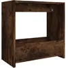 Image de vidaXL Table d'appoint ChÃªne fumÃ© 50x26x50 cm Bois d'ingÃ©nierie