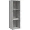 Image de vidaXL BibliothÃ¨que/Meuble TV sonoma gris 36x30x114 cm bois ingÃ©nierie