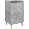 Image de vidaXL Table de chevet gris bÃ©ton 40x35x70 cm bois d'ingÃ©nierie