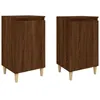 Image de vidaXL Tables de chevet 2pcs chÃªne marron 40x35x70cm bois d'ingÃ©nierie