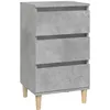 Image de vidaXL Table de chevet gris bÃ©ton 40x35x70 cm bois d'ingÃ©nierie