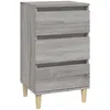 Image de vidaXL Table de chevet sonoma gris 40x35x70 cm bois d'ingÃ©nierie