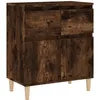 Image de vidaXL Buffet ChÃªne fumÃ© 60x35x70 cm Bois d'ingÃ©nierie