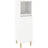 Image de vidaXL Armoire de salle de bain blanc 30x30x100 cm bois d'ingÃ©nierie