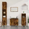 Image de vidaXL Armoire de bain chÃªne fumÃ© 65x33x60 cm bois d'ingÃ©nierie