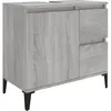 Image de vidaXL Armoire de bain sonoma gris 65x33x60 cm bois d'ingÃ©nierie