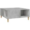 Image de vidaXL Table basse gris bÃ©ton 80x80x36,5 cm bois d'ingÃ©nierie