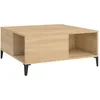 Image de Vidaxl Table Basse ChÃªne Sonoma 80x80x36,5 Cm Bois D'ingÃ©nierie