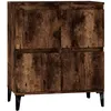 Image de vidaXL Buffet ChÃªne fumÃ© 60x35x70 cm Bois d'ingÃ©nierie