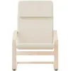 Image de Fauteuils VidaXL  Fauteuil  Chaise de relaxation Crème Tissu P31600396
