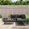 Image de Vidaxl Ensemble De Salle Ã Manger De Jardin Coussins 9 Pcs Bois Acacia
