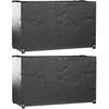 Image de Vidaxl Housses Salon De Jardin 2pcs 8oeillets 125x55x75cm Rectangulaire