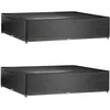 Image de Vidaxl Housses De Salon De Jardin 2 Pcs 16 ?illets 240x240x55 Cm CarrÃ©