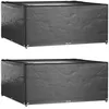 Image de Vidaxl Housses De Salon De Jardin 2 Pcs 16 ?illets 250x250x90 Cm CarrÃ©