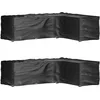 Image de Vidaxl Housses De Salon De Jardin En Forme De L 2 Pcs 18 Oeillets