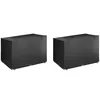 Image de Vidaxl Housses De Balancelle 2 Pcs 12 ?illets 215x150x130/150 Cm Pe