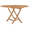 Image de Vidaxl Table Pliable De Jardin 110x110x75 Cm Bois Massif De Teck