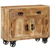 Image de Vidaxl Buffet 80x30x65 Cm Bois De Manguier Brut Massif