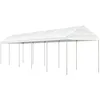 Image de Vidaxl BelvÃ©dÃ¨re Avec Toit Blanc 11,15x2,28x2,69 M PolyÃ©thylÃ¨ne