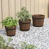 Image de Vidaxl Ensemble De JardiniÃ¨re Godet 3 Pcs Bois Massif De Sapin