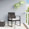Image de Vidaxl Chaises Ã Manger De Jardin Lot De 2 Marron Rotin Pp