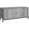 Image de Meuble TV avec portes sonoma gris 102x35x45cm bois d'ingÃ©nierie vidaXL vidaXL