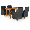 Image de vidaXL Meuble TV noir 197x35x52 cm bois d'ingÃ©nierie