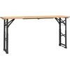 Image de Vidaxl Table Ã BiÃ¨re Pliable 170x50x75/105 Cm Bois Massif De Sapin