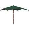 Image de Parasol De Jardin Avec MÃ¢t En Bois Vert 300x300x273 Cm Vidaxl Vidaxl