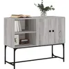 Image de vidaXL Buffet sonoma gris 100x40x79,5 cm bois d'ingÃ©nierie