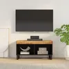 Image de Vidaxl Meuble Tv 85x33x43,5 Cm Bois Massif De Manguier