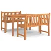 Image de Vidaxl Ensemble Ã DÃ®ner De Jardin 3 Pcs Bois De Teck Massif