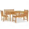 Image de Vidaxl Ensemble Ã DÃ®ner De Jardin 5 Pcs Bois De Teck Massif
