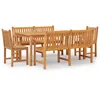 Image de Vidaxl Ensemble Ã DÃ®ner De Jardin 5 Pcs Bois De Teck Massif