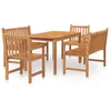 Image de Vidaxl Ensemble Ã DÃ®ner De Jardin 5 Pcs Bois De Teck Massif