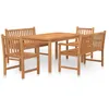 Image de Vidaxl Ensemble Ã DÃ®ner De Jardin 5 Pcs Bois De Teck Massif