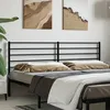 Image de vidaXL TÃªte de lit mÃ©tal noir 200 cm