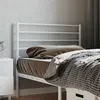 Image de vidaXL TÃªte de lit mÃ©tal blanc 100 cm