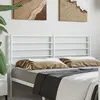 Image de vidaXL TÃªte de lit mÃ©tal blanc 120 cm