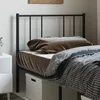 Image de vidaXL TÃªte de lit mÃ©tal noir 90 cm