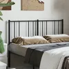 Image de vidaXL TÃªte de lit mÃ©tal noir 150 cm